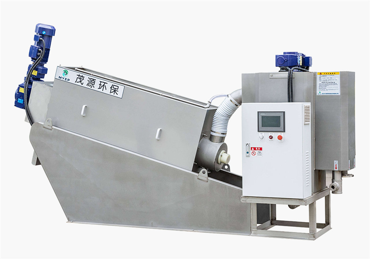 Screw Press Sludge Dewatering Machine